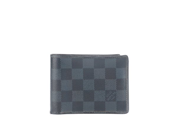LOUIS VUITTON N60895 MULTIPLE DAMIER GRAPHITE WALLET BI-FOLD WITH DUST COVER AND BOX
