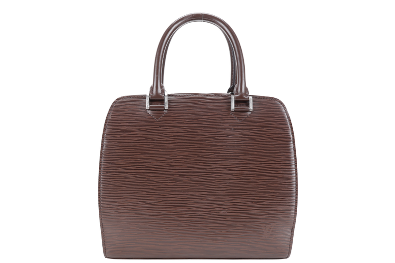 LOUIS VUITTON POINT-NEUF DARK BROWN EPI LEATHER SILVER HARDWARE NO DUST COVER