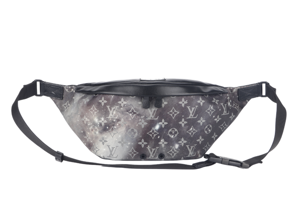 LOUIS VUITTON GALAXY DISCOVERY (M44444) CANVAS MONOGRAM BLACK BUMBAG BLACK HARDWARE WITH DUST COVER