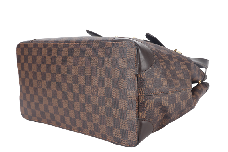 LOUIS VUITTON HEMPSTEAD MM DAMIER EBENE CANVAS GOLD HARDWARE NO DUST COVER