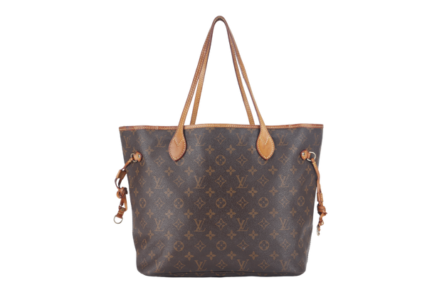 LOUIS VUITTON NEVERFULL MM (M40156) BROWN CANVAS MONOGRAM GOLD HARDWARE NO DUST COVER