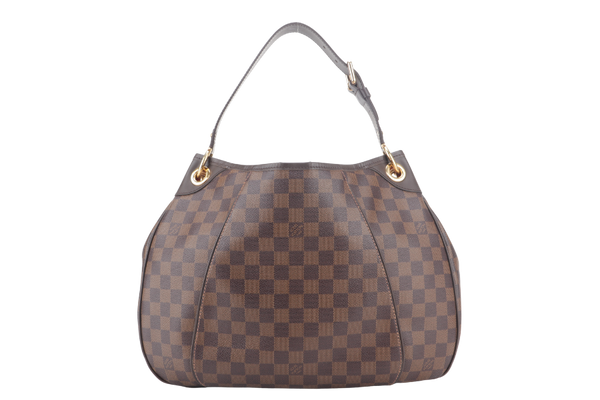LOUIS VUITTON GALLIERA PM DAMIER EBENE CANVAS GOLD HARDWARE WITH DUST COVER