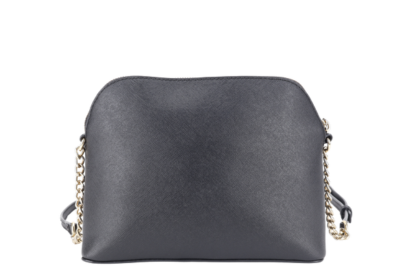 MICHAEL KORS SLING BAG BLACK LEATHER GOLD HARDWARE WITH DUST COVER