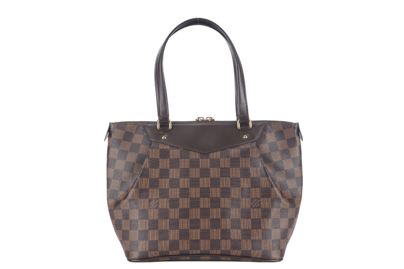 LOUIS VUITTON WESTMINSTER PM (N41102) DAMIER EBENE GOLD HARDWARE NO DUST COVER