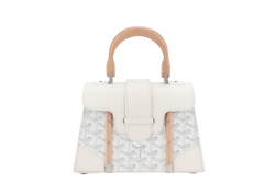 GOYARD STRUCTURE SAIGON WHITE GOYARDINE WITH STRAPS AND DUST COVER