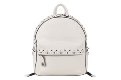 COACH CAMPUS BACKPACK WHITE PRAIRIE CALF LEATHER SILVER HARDWARE WITH DUST COVER