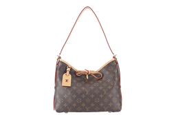 LOUIS VUITTON CARRYALL PM MONOGRAM CANVAS GOLD HARDWARE WITH DUST COVER AND BOX