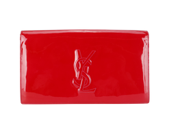 YVES SAINT LAURENT (YSL) BELLE DE JOUR CLUTCH RED PATENT WITH DUST COVER