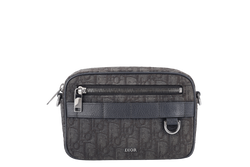 CHRISTIAN DIOR 27-BO-1213 NEW DIOR SAFARI BAG HANDBAG OBLIQUE CROSSBODY BAG RUTHENIUM HARDWARE NO DUST COVER