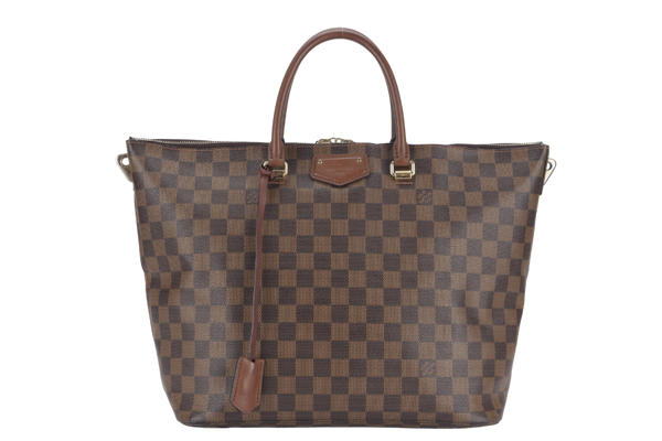 LOUIS VUITTON BELMONT TOTE BAG (N63169) DAMIER EBENE CANVAS WITH DUST COVER, LOCK & KEYS