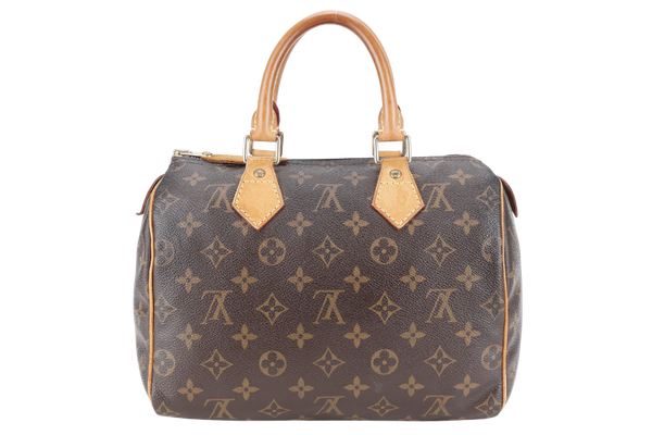 LOUIS VUITTON SPEEDY 25 MONOGRAM CANVAS GOLD HARDWARE NO DUST COVER