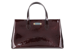 LOUIS VUITTON WILSHIRE PM AMARANTE VERNIS MONOGRAM WITH DUST COVER