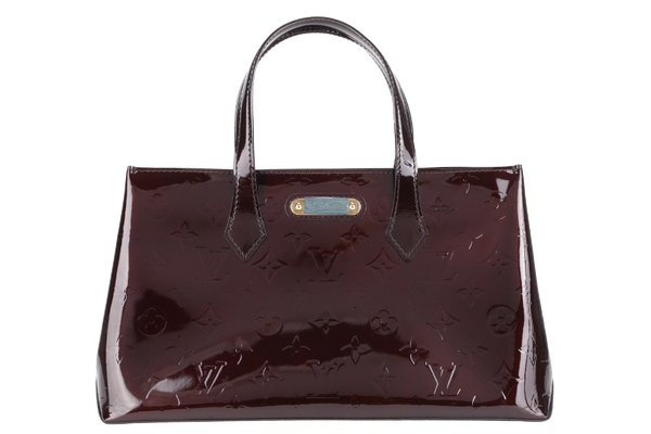 LOUIS VUITTON WILSHIRE PM AMARANTE VERNIS MONOGRAM WITH DUST COVER