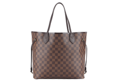 LOUIS VUITTON NEVERFULL MM DAMIER EBENE CANVAS GOLD HARDWARE WITH DUST COVER