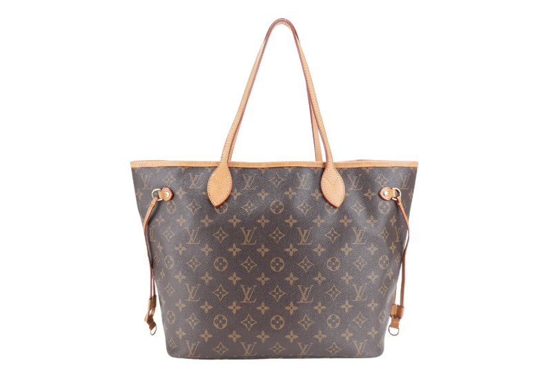 LOUIS VUITTON M46975 NEVERFULL PM MONOGRAM CANVAS GOLD HARDWARE NO DUST COVER