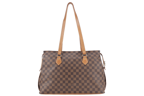 LOUIS VUITTON CHELSEA CENTENAIRE TOTE DAMIER EBENE GOLD HARDWARE NO DUST COVER