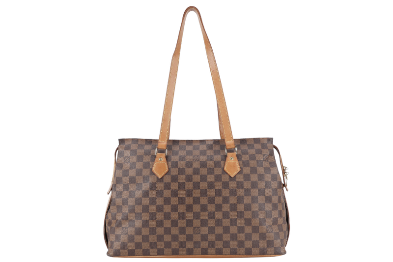 LOUIS VUITTON CHELSEA CENTENAIRE TOTE DAMIER EBENE GOLD HARDWARE NO DUST COVER