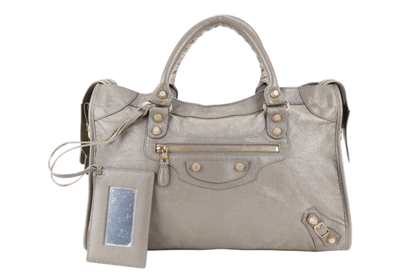 BALENCIAGA CLASSIC CITY KHAKI COLOR GOLD HARDWARE WITH DUST COVER