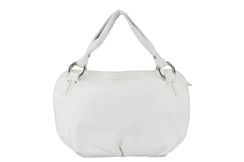 CELINE BITTERSWEET HOBO BAG WHITE GRAIN LEATHER GOLD HARDWARE WITH DUST COVER