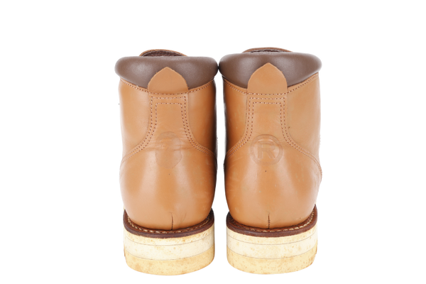 A BATHING APE MOUNTAIN LIGHT HIKING BOOTH BROWN SIZE 8 WITH BOX