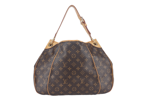 LOUIS VUITTON GALLERIA PM MONOGRAM CANVAS HOBO BAG GOLD HARDWARE WITH DUST COVER