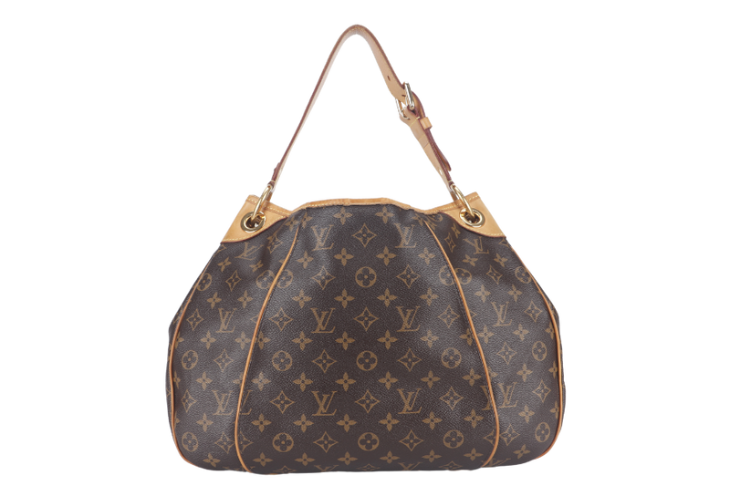 LOUIS VUITTON GALLERIA PM MONOGRAM CANVAS HOBO BAG GOLD HARDWARE WITH DUST COVER