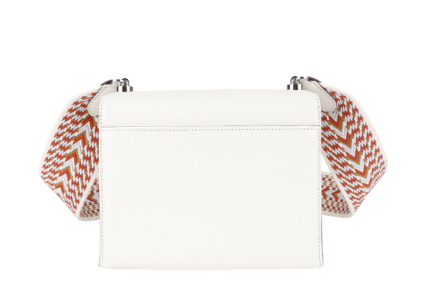 HERMES MINI VERROU NATA CHEVRE MYSORE ALLEGRO SANGLE STAMP Y (YEAR 2020) SILVER HARDWARE, BOX AND FELT COVER