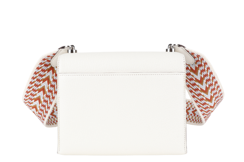 HERMES MINI VERROU NATA CHEVRE MYSORE ALLEGRO SANGLE STAMP Y (YEAR 2020) SILVER HARDWARE, BOX AND FELT COVER