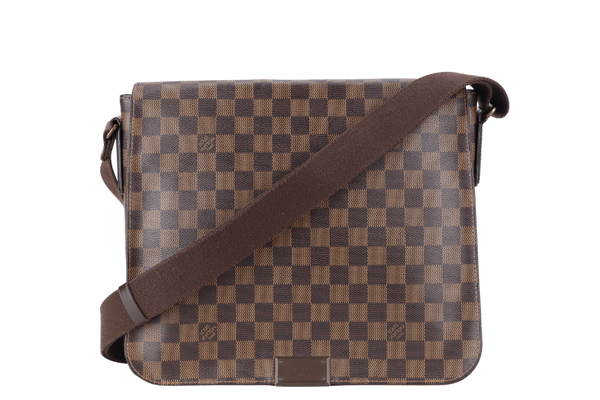 LOUIS VUITTON DISTRICT DAMIER EBENE SLING BAG WITH DUST COVER