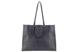 LOUIS VUITTON M44925 ON THE GO GM BLACK MONOGRAM EMPREINTE LEATHER GOLD HARDWARE WITH DUST COVER