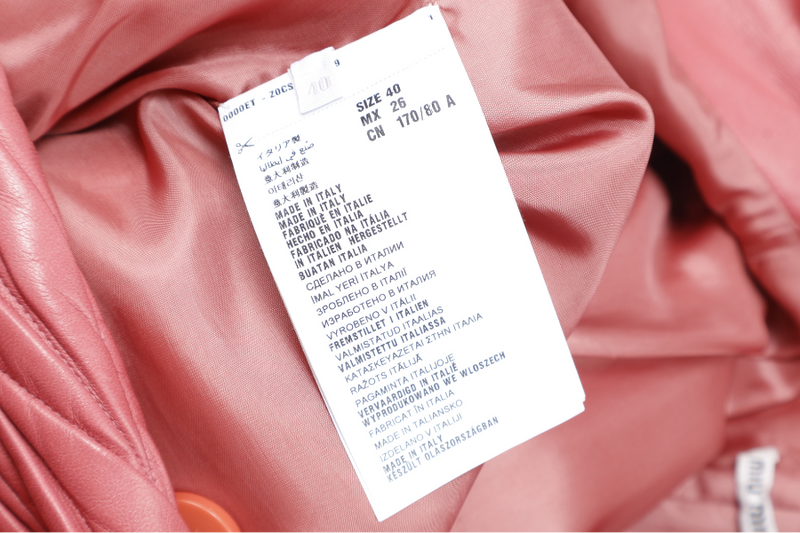 MIU MIU TAMARIS COLOR NAPPA MATELASSE COAT SIZE 40 WITH DUST COVER