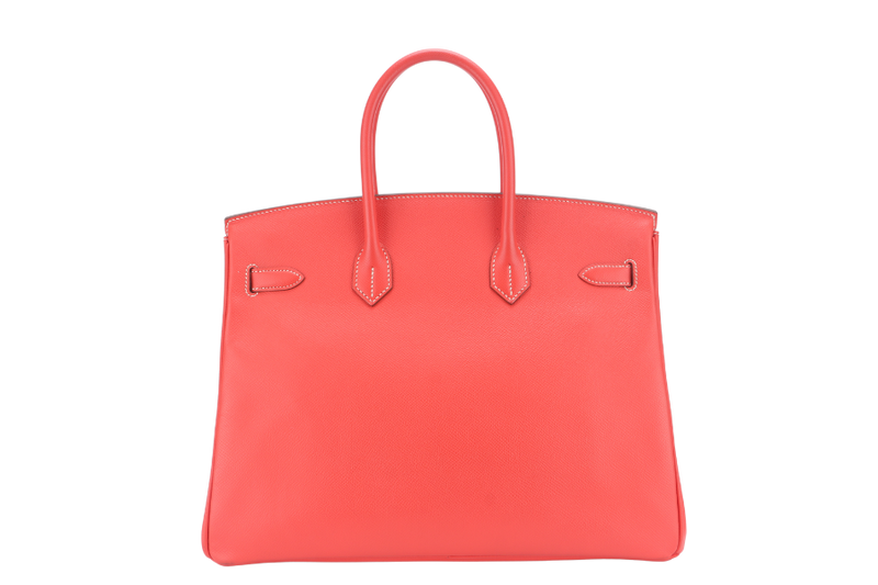 HERMES BIRKIN 35 VERSO ROSE JAIPUR x GOLD EPSOM LIGHT GOLD HARDWARE STAMP P (YEAR 2012) WITH KEYS, LOCK AND DUST COVER