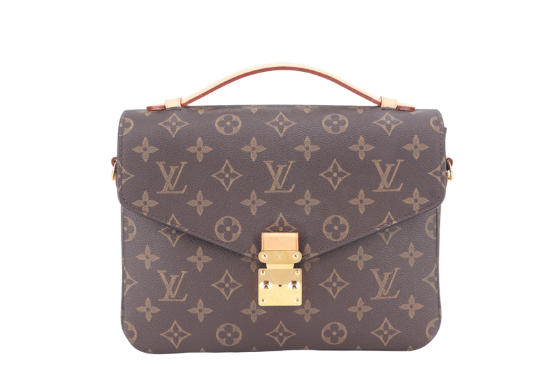 LOUIS VUITTON M44875 POCHETTE METIS MONOGRAM CANVAS GOLD HARDWARE WITH DUST COVER AND STRAPS