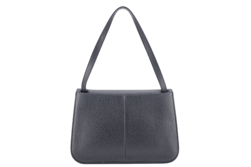 HERMES HAIZAN 25CM BLACK CLEMENCE LEATHER WITH GOLD HARDWARE STAMP Z (YEAR 2021) WITH STRAPS, DUST COVER AND BOX