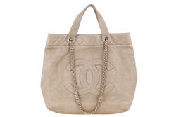 CHANEL METALLIC GOLD CAVIAR SHOULDER BAG (1756xxxx) WITH CARD NO DUST COVER