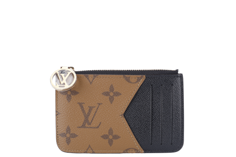 LOUIS VUITTON M81912 ROMY CARD HOLDER MONOGRAM REVERSE WITH DUST COVER AND BOX