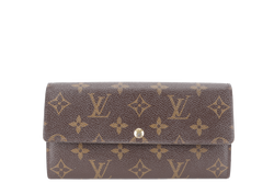 LOUIS VUITTON M67875 SARAH WALLET LEOPARD MONOGRAM CANVAS GOLD HARDWARE NO DUST COVER