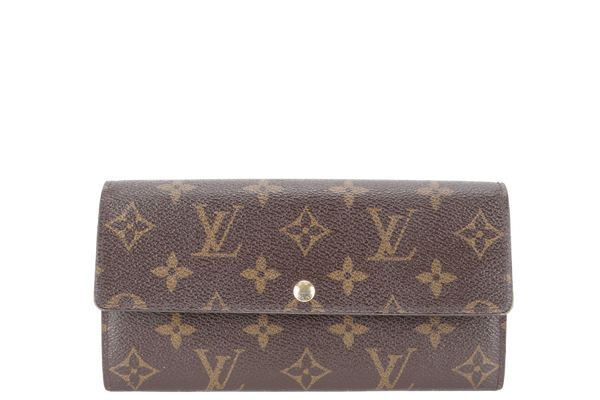 LOUIS VUITTON M67875 SARAH WALLET LEOPARD MONOGRAM CANVAS GOLD HARDWARE NO DUST COVER