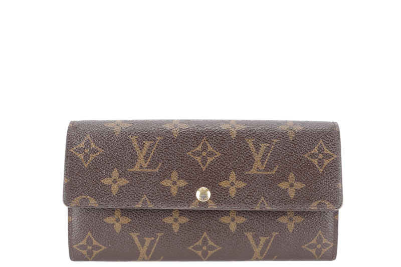 LOUIS VUITTON M67875 SARAH WALLET LEOPARD MONOGRAM CANVAS GOLD HARDWARE NO DUST COVER