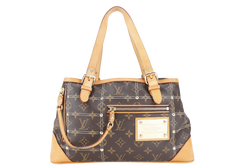 LOUIS VUITTON M40140 RIVETTE SHOULDER BAG MONOGRAM CANVAS GOLD HARDWARE WITH DUST COVER