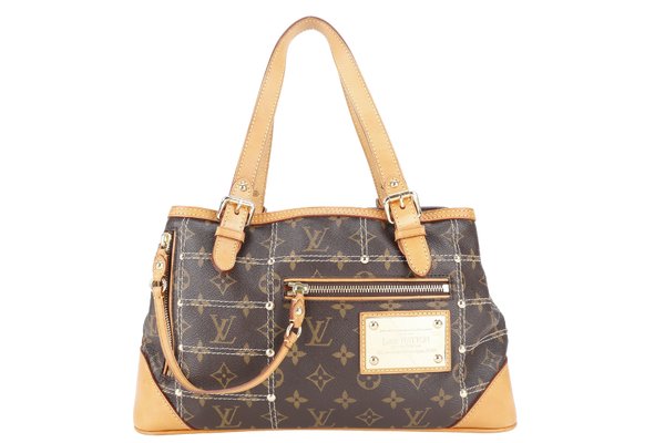 LOUIS VUITTON M40140 RIVETTE SHOULDER BAG MONOGRAM CANVAS GOLD HARDWARE WITH DUST COVER
