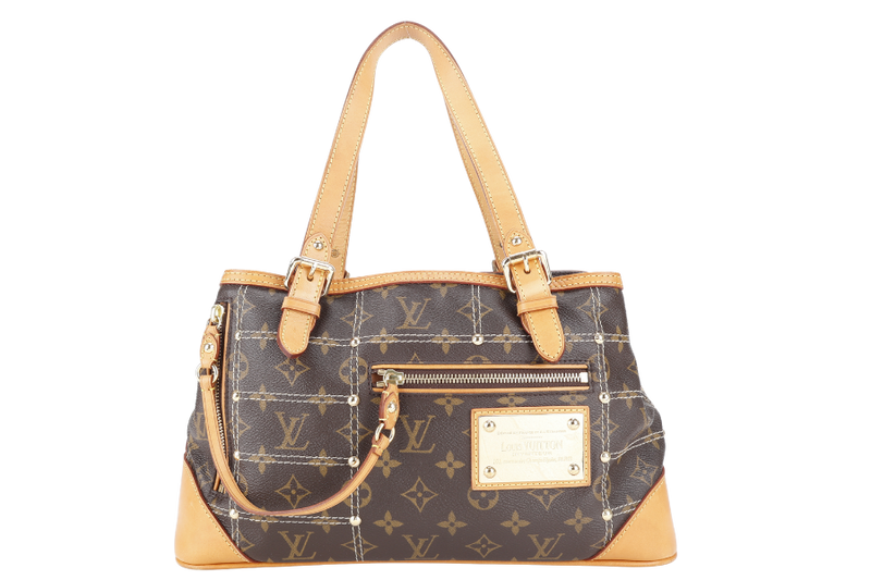 LOUIS VUITTON M40140 RIVETTE SHOULDER BAG MONOGRAM CANVAS GOLD HARDWARE WITH DUST COVER