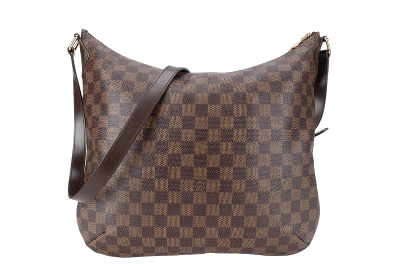 LOUIS VUITTON BLOOMSBURY GM DAMIER EBENE GOLD HARDWARE NO DUST COVER