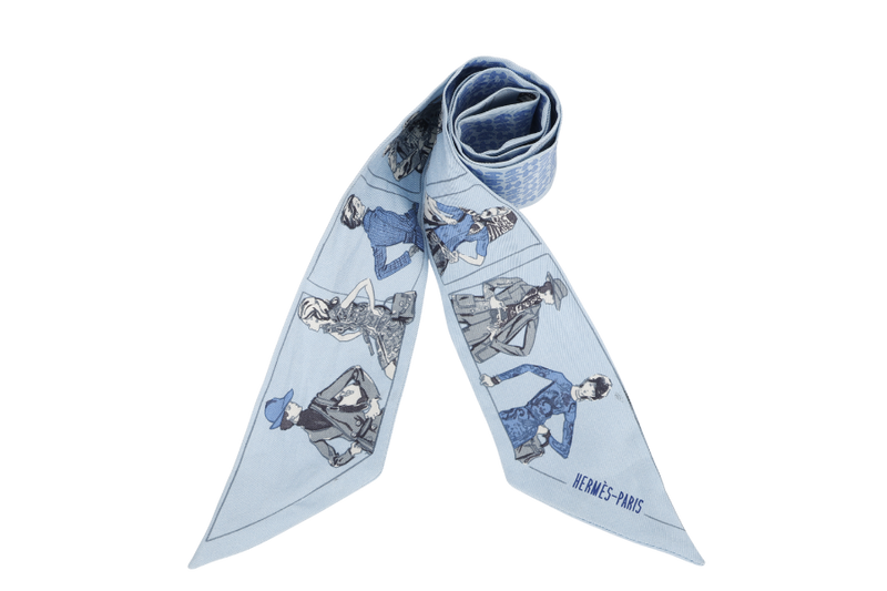 HERMES SKY BLUE PRINTEMPS ETE 69 AUTOMNE HIVER 70 TWILLY