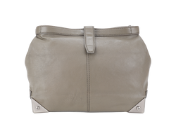 ALEXANDER WANG GREY CALF LEATHER CLUTCH BAG NO DUST COVER