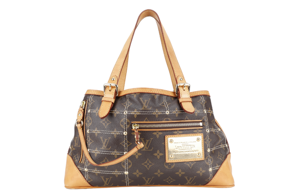 LOUIS VUITTON M40140 RIVETTE SHOULDER BAG MONOGRAM CANVAS GOLD HARDWARE WITH DUST COVER