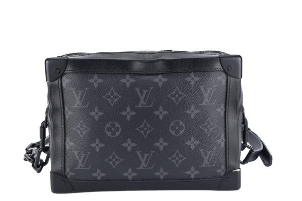 LOUIS VUITTON M44730 SOFT TRUNK MONOGRAM ECLIPSE CANVAS BLACK HARDWARE WITH DUST COVER