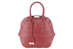 BURBERRY ORCHARD BAG MEDIUM MAROON LEATHER GOLD HARDWARE WITH LONG STRAPS NO DUST COVER