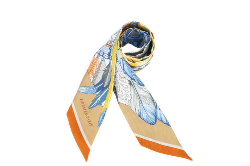 HERMES 1920 DANSE PACIFIQUE BLUE TWILLY