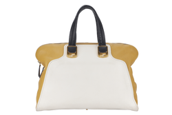 FENDI CHAMELEON LARGE TOTE BAG (8BL110-HQM) YELLOW WHITE GOLD HARDWARE WITH DUST COVER AND STRAP